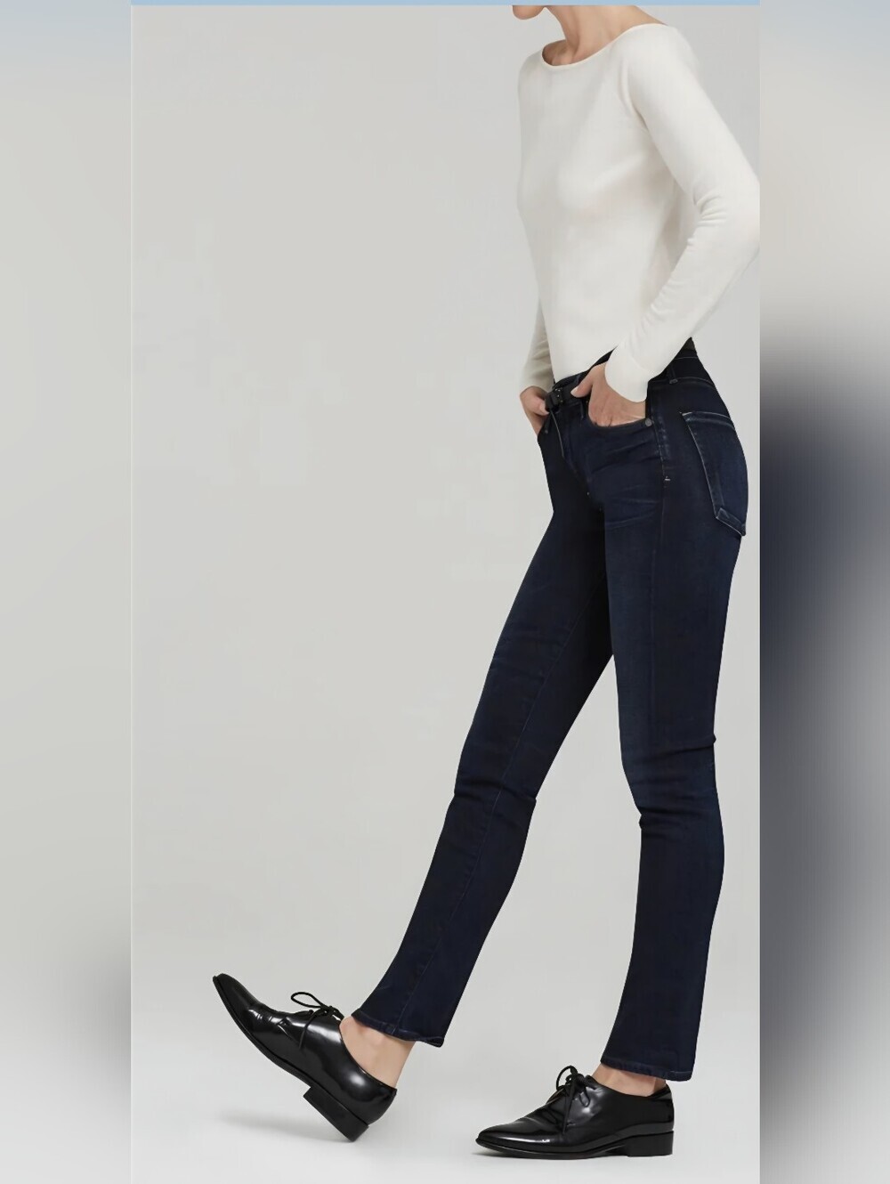 Citizens Of Humanity "Agnes" Dark Indigo Straight-Leg Jeans Size 27, New W/O Tag